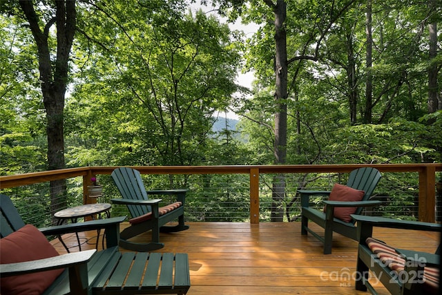 12 Beech Tree Ln, Asheville, NC 28804 - view of wooden deck
