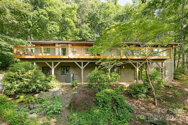 12 Beech Tree Ln, Asheville, NC 28804 - back of house with a wooden deck