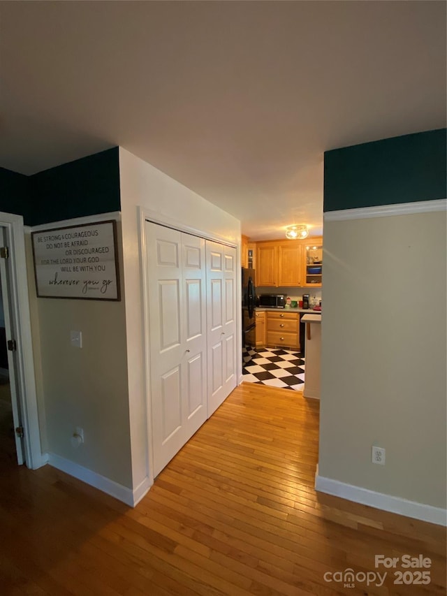 5570 George Henry Dr, Hickory, NC 28602 - hallway with light wood-style floors