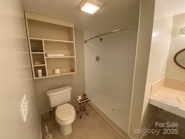 5570 George Henry Dr, Hickory, NC 28602 - full bath featuring a shower and tile patterned floors