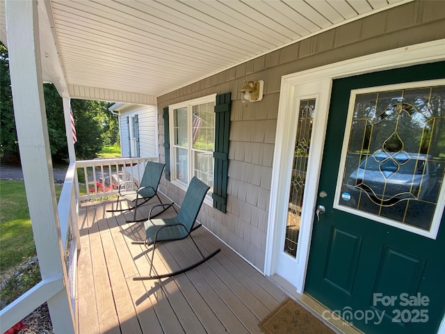 5570 George Henry Dr, Hickory, NC 28602 - view of wooden porch