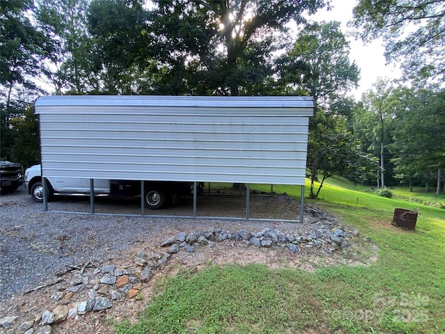 5570 George Henry Dr, Hickory, NC 28602 - view of outdoor structure with a carport
