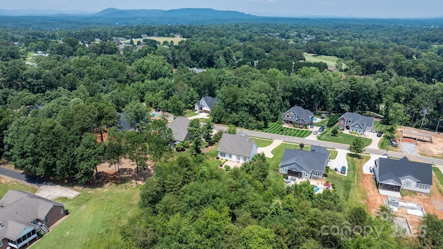 3622 46th Ave NE, Hickory, NC 28601 - aerial overview of property's location featuring a heavily wooded area and nearby suburban area