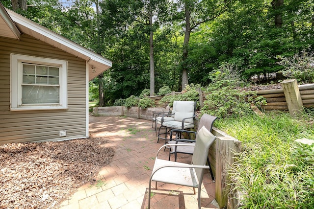 816 Fulton St, Albemarle, NC 28001 - view of patio featuring view of scattered trees