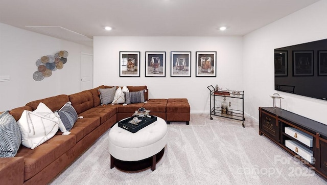 4238 Steel Way, Sherrills Ford, NC 28673 - living area with carpet, recessed lighting, and baseboards