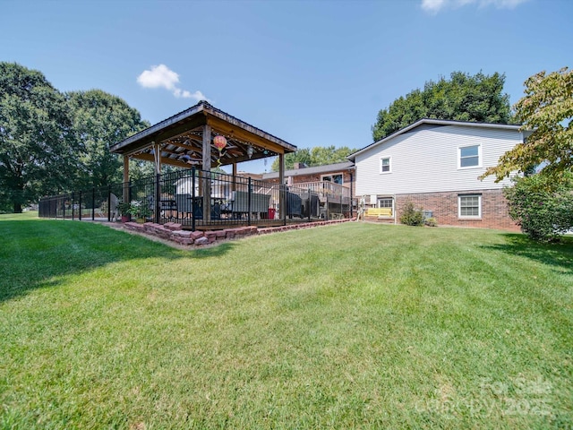 3509 Flint Dr, Statesville, NC 28677 - view of yard with a gazebo