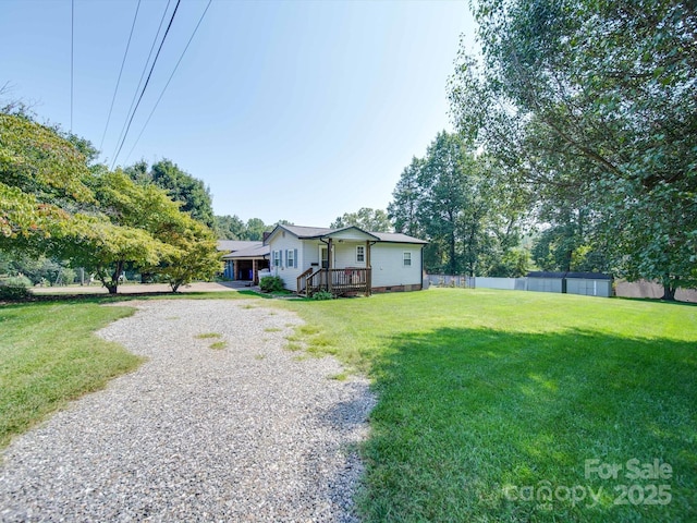 3509 Flint Dr, Statesville, NC 28677 - view of yard with driveway