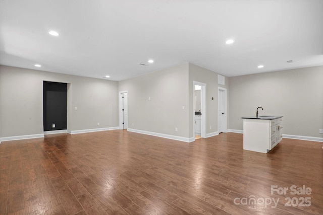 4015 Randolph Rd, Charlotte, NC 28211 - empty room featuring dark wood-type flooring and recessed lighting