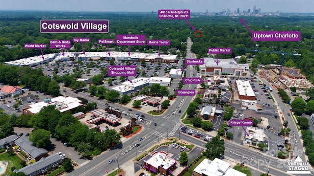 4015 Randolph Rd, Charlotte, NC 28211 - drone / aerial view
