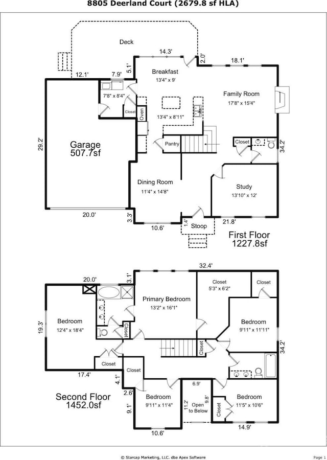 8805 Deerland Ct, Huntersville, NC 28078 - view of home floor plan