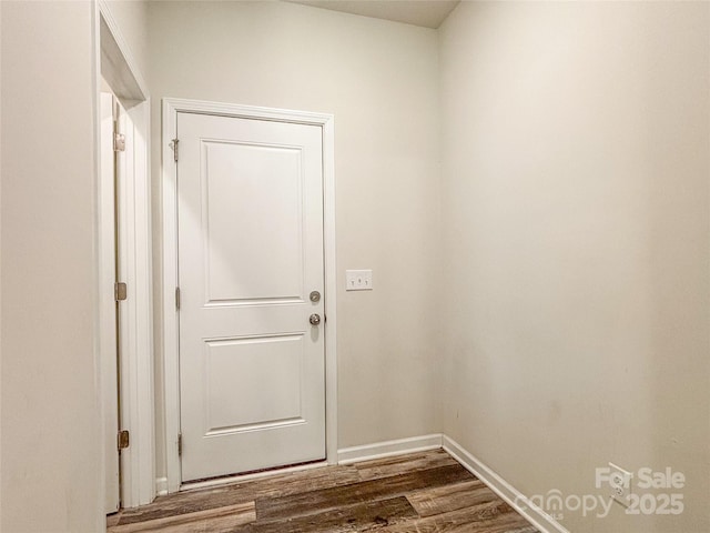 414 1st Ave SE, Hickory, NC 28602 - doorway to outside featuring wood finished floors and baseboards