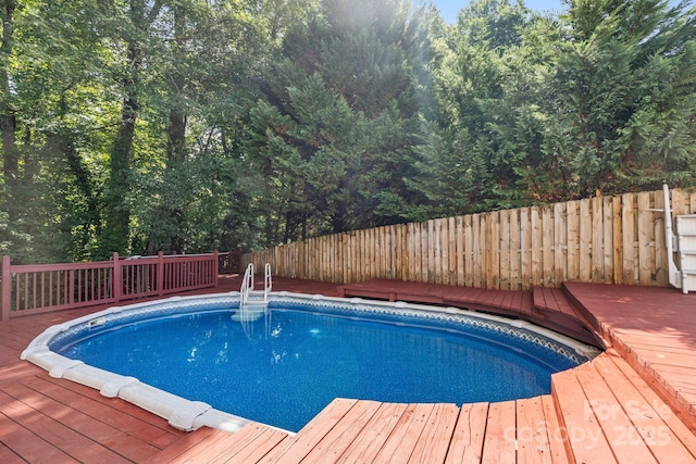 131 Canopy Ct, Mooresville, NC 28115 - view of pool featuring a wooden deck