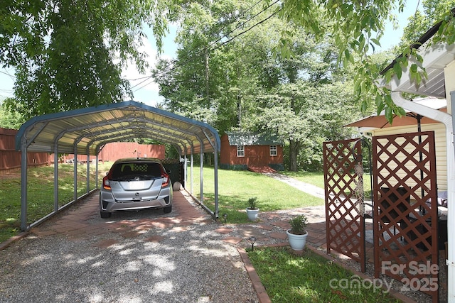 19 Mingus St, Canton, NC 28716 - view of parking featuring driveway and a carport