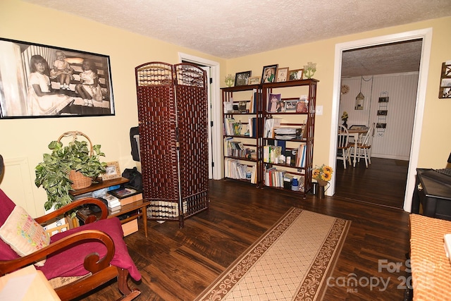 19 Mingus St, Canton, NC 28716 - sitting room featuring wood finished floors and a textured ceiling