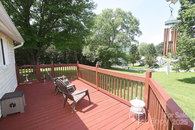 19 Mingus St, Canton, NC 28716 - wooden terrace featuring a lawn