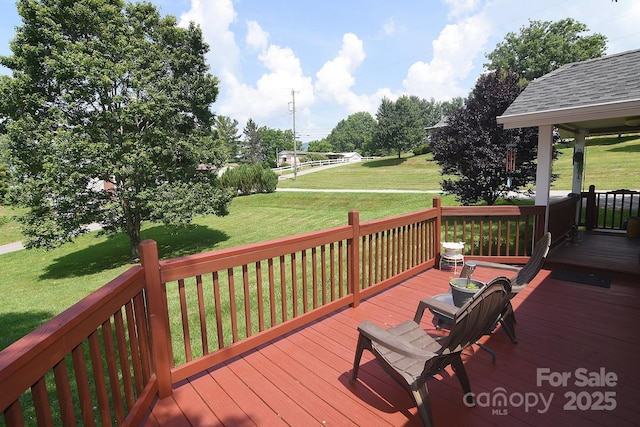 19 Mingus St, Canton, NC 28716 - wooden terrace featuring a lawn