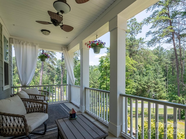 4237 Island Fox Ln, Denver, NC 28037 - deck with ceiling fan
