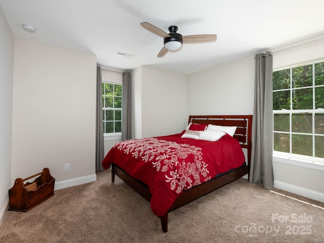 4237 Island Fox Ln, Denver, NC 28037 - carpeted bedroom with baseboards and a ceiling fan