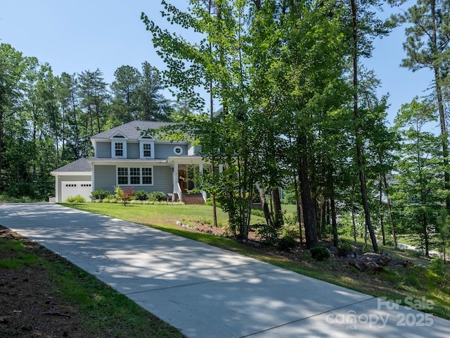 4237 Island Fox Ln, Denver, NC 28037 - view of front of home featuring a garage, driveway, and a front lawn