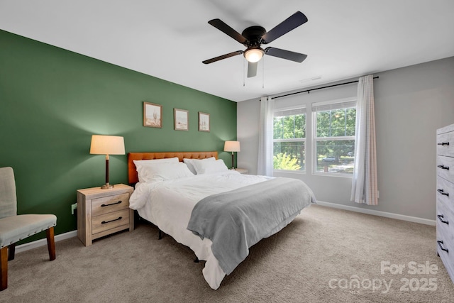 1315 Elizabeth Ave, Kannapolis, NC 28083 - bedroom with carpet flooring and ceiling fan