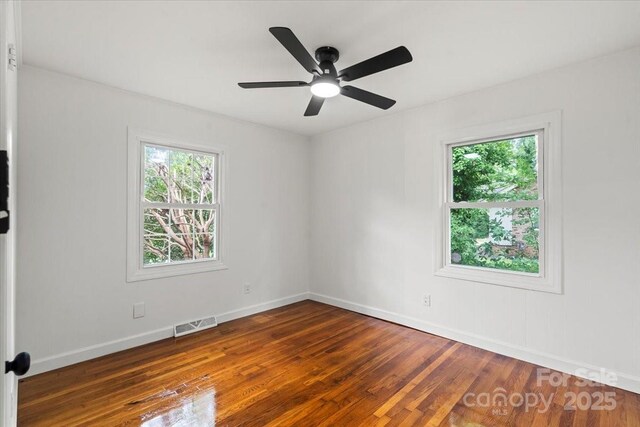1512 Anthony Dr, Gastonia, NC 28052 - empty room with hardwood / wood-style floors and ceiling fan