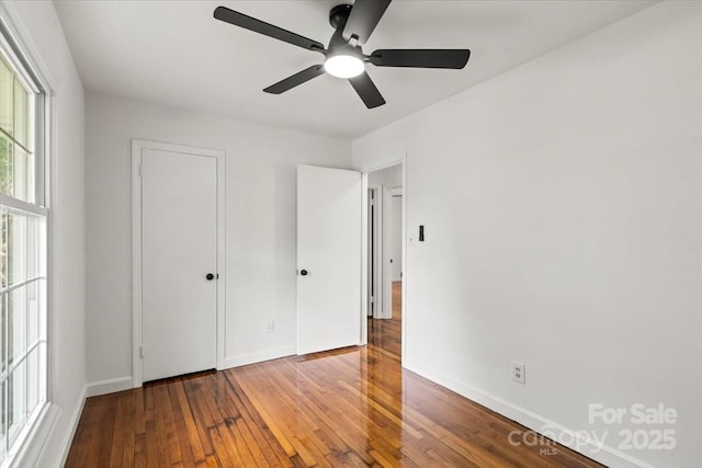 1512 Anthony Dr, Gastonia, NC 28052 - unfurnished bedroom with hardwood / wood-style floors and a ceiling fan