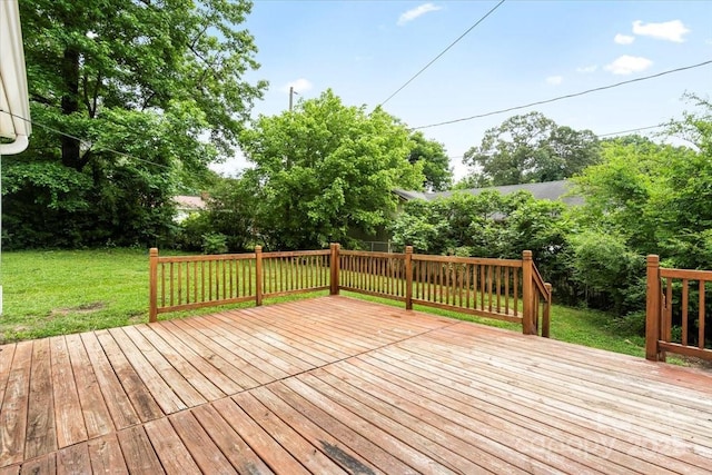 1512 Anthony Dr, Gastonia, NC 28052 - wooden terrace with a lawn