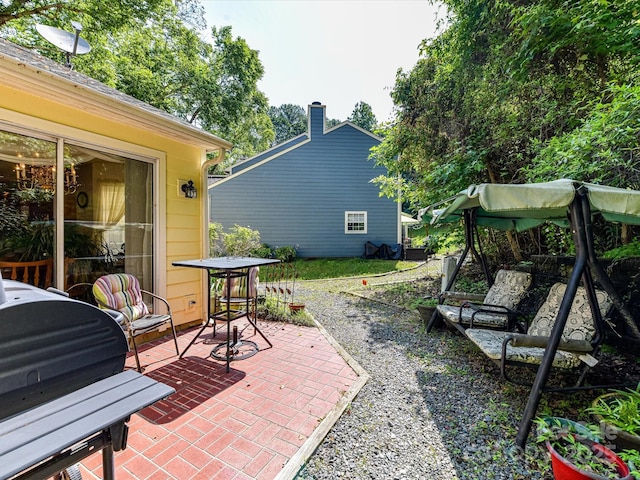 9337 Four Mile Creek Rd Unit 101, Charlotte, NC 28277 - view of patio / terrace featuring a grill