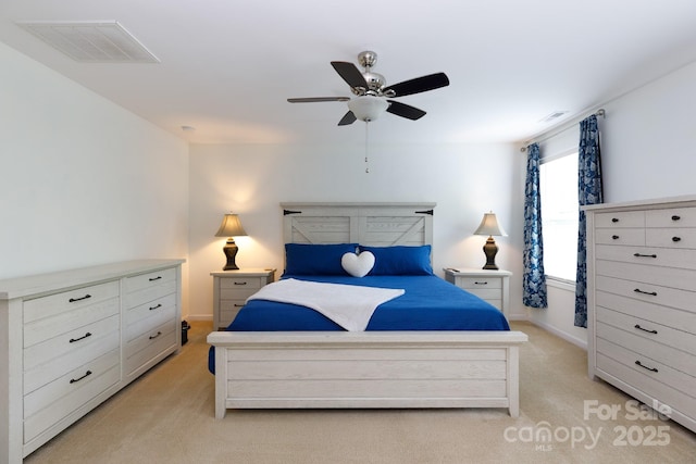 2405 Emma Grace Ln, Rock Hill, SC 29732 - bedroom with light carpet and a ceiling fan