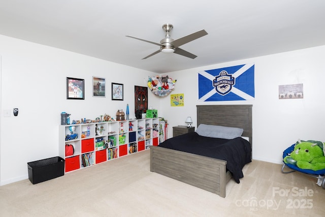 2405 Emma Grace Ln, Rock Hill, SC 29732 - carpeted bedroom with baseboards and ceiling fan