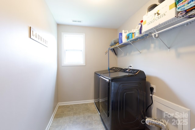 2405 Emma Grace Ln, Rock Hill, SC 29732 - laundry area with washer and clothes dryer and baseboards