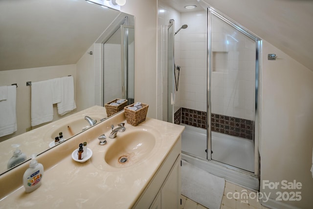 4584 NC Highway 194 S, Banner Elk, NC 28604 - bathroom featuring vanity and a stall shower