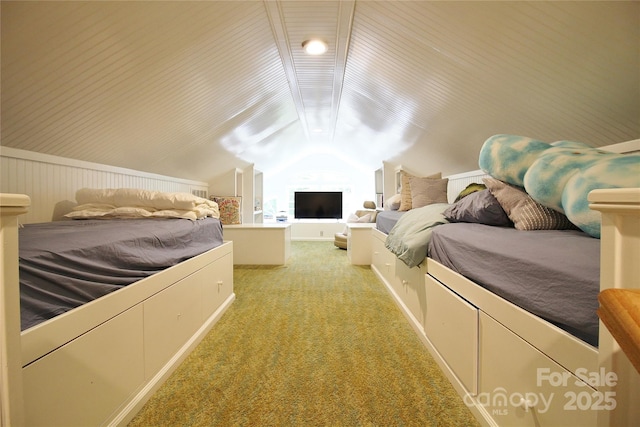 1137 Queens Rd W, Charlotte, NC 28207 - bedroom featuring light carpet and lofted ceiling