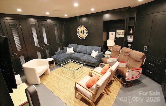 1137 Queens Rd W, Charlotte, NC 28207 - living room with recessed lighting