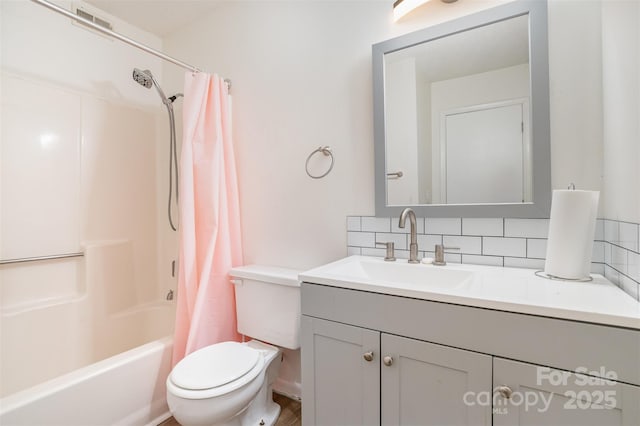 1602 Eagles Pl Unit J103, Rock Hill, SC 29732 - bathroom featuring tasteful backsplash, vanity, and shower / tub combo