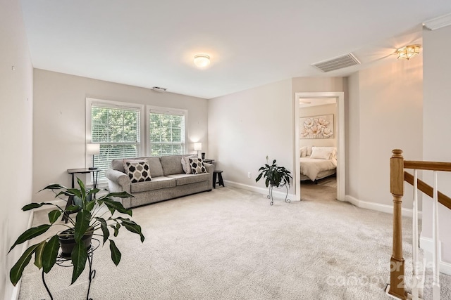 5832 Lagrande Dr, Charlotte, NC 28269 - living area with carpet flooring and baseboards