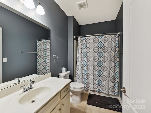 8035 Pastime Ln, Clover, SC 29710 - bathroom with tile patterned floors, vanity, and a shower with shower curtain