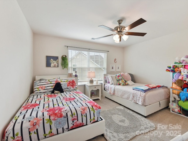 8035 Pastime Ln, Clover, SC 29710 - carpeted bedroom featuring a ceiling fan