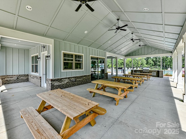 8035 Pastime Ln, Clover, SC 29710 - view of patio featuring a ceiling fan