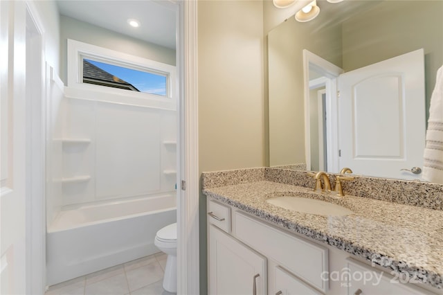 11313 Limehurst Pl, Charlotte, NC 28278 - bathroom featuring vanity, tile patterned floors, and shower / bath combination