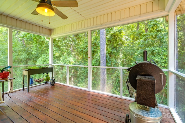 1 Loggerhead Dr, Columbia, SC 29229 - sunroom with a ceiling fan