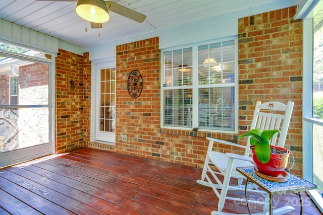 1 Loggerhead Dr, Columbia, SC 29229 - sunroom / solarium with a ceiling fan