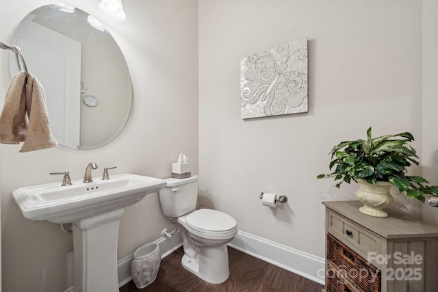 12410 Franklin Park Ln, Huntersville, NC 28078 - bathroom featuring toilet and wood finished floors