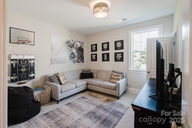 15103 Cimarron Hills Ln, Charlotte, NC 28278 - living room featuring carpet