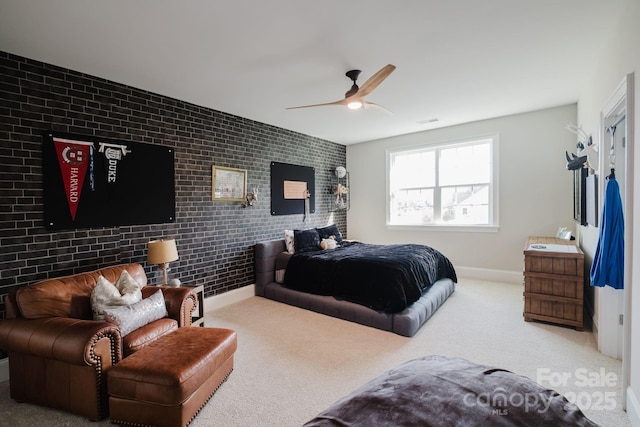 15103 Cimarron Hills Ln, Charlotte, NC 28278 - carpeted bedroom featuring baseboards and ceiling fan