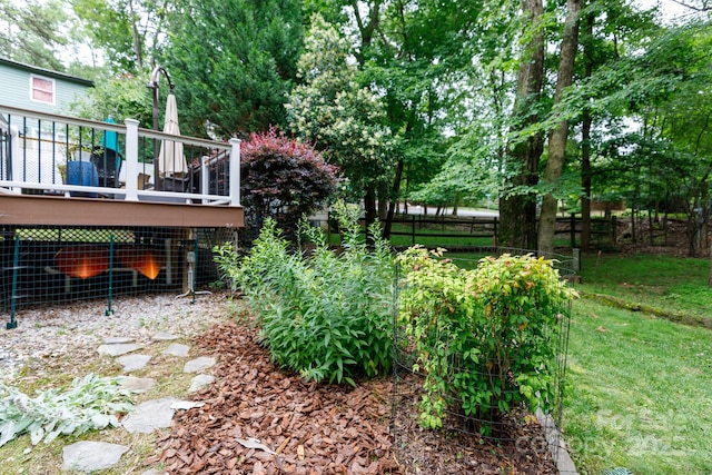 27092 Village Dr, Tega Cay, SC 29708 - view of yard featuring a deck