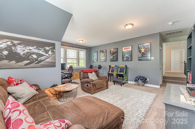 2606 Cheverny Pl, Concord, NC 28027 - living room featuring carpet and baseboards