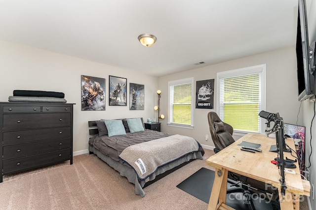 2606 Cheverny Pl, Concord, NC 28027 - bedroom with light carpet and a desk