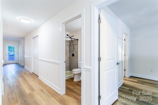 234 Wash Creek Dr Unit B, Hendersonville, NC 28739 - hall with light wood-type flooring