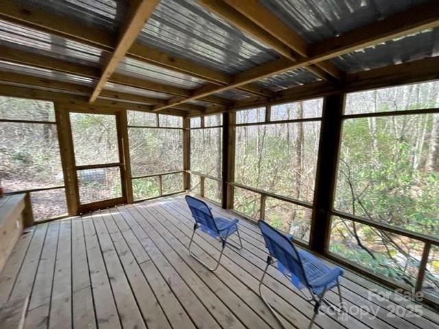 630 Shumont Rd, Black Mountain, NC 28711 - view of unfurnished sunroom